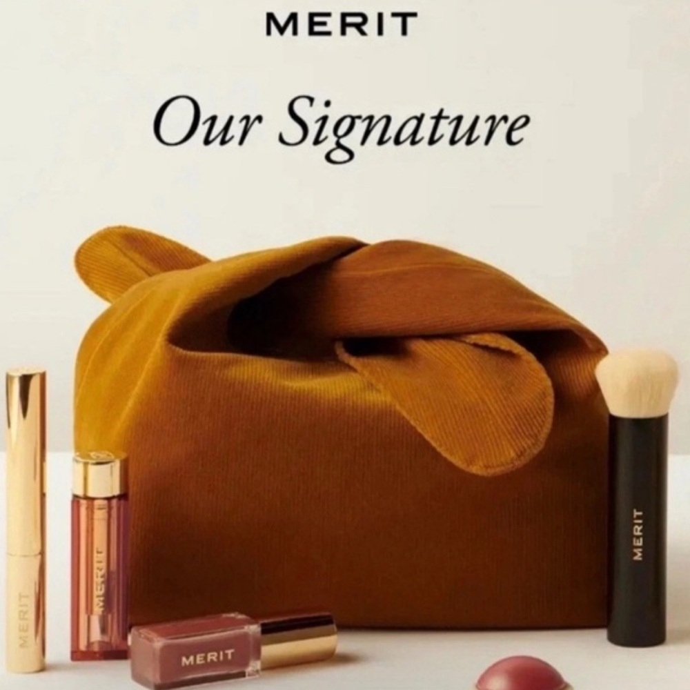 Merit Brown Cosmetic Bag brand new with tags